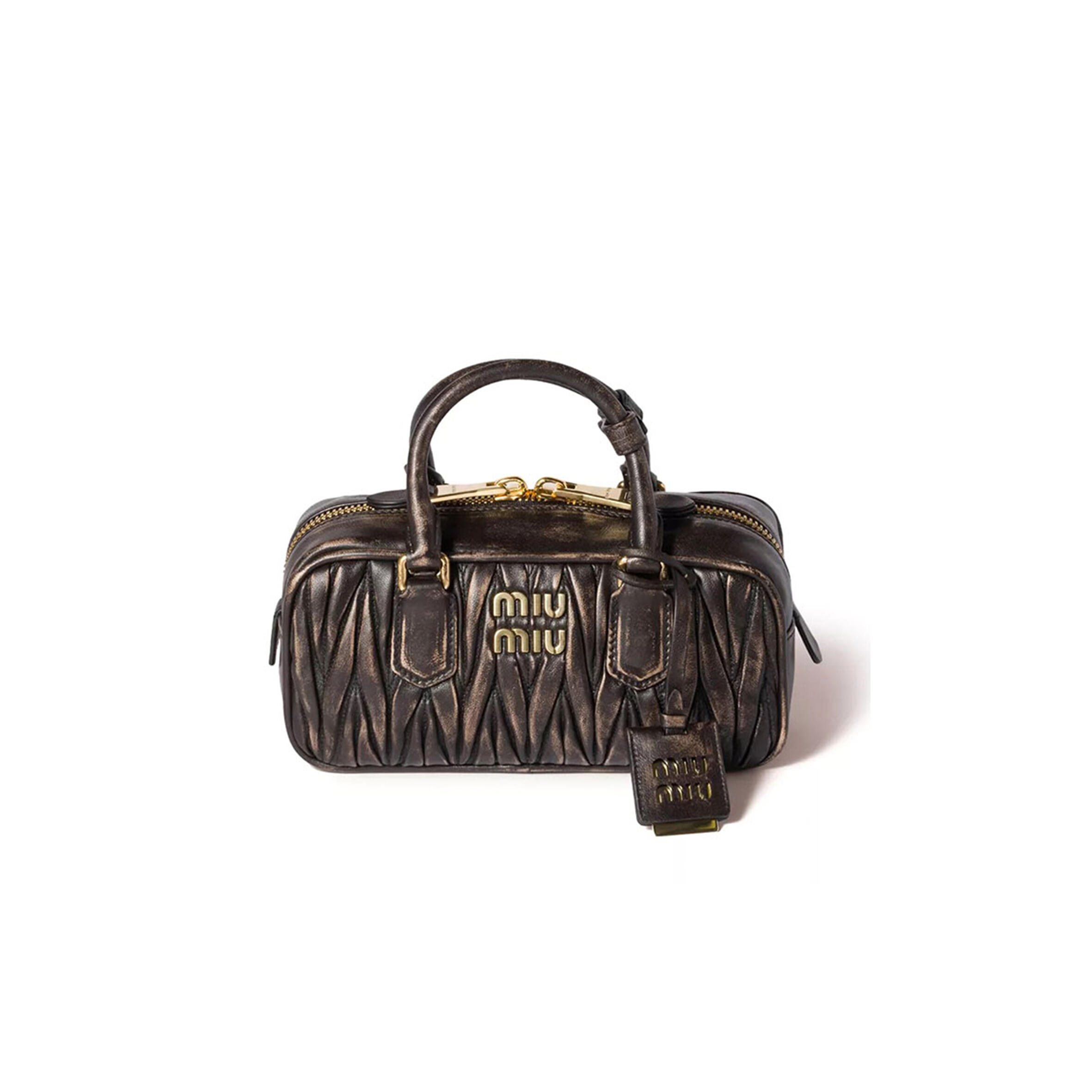 MIU MIU ARCADIE MATELASSÉ NAPPA LEATHER BAG 5BB142 (22*10.5*7.5cm)